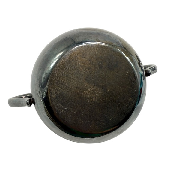 Teapot Creamer & Sugar Bowl Set F B Rogers Silver Over Copper Vintage DECOR ONLY - Picture 16 of 16